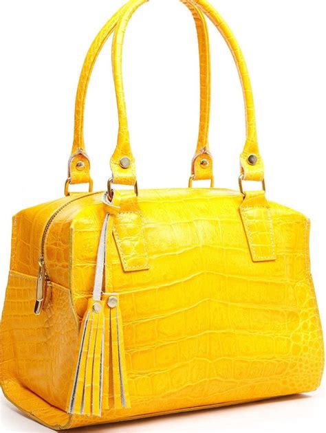 WOMEN'S LUXURY YELLOW TRIOMPHE HANDBAG 